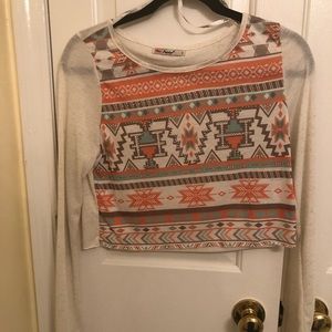 Long sleeve crop top